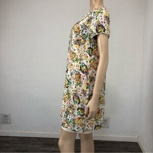 ANANY floral print shirt dress sleeveless V-neck